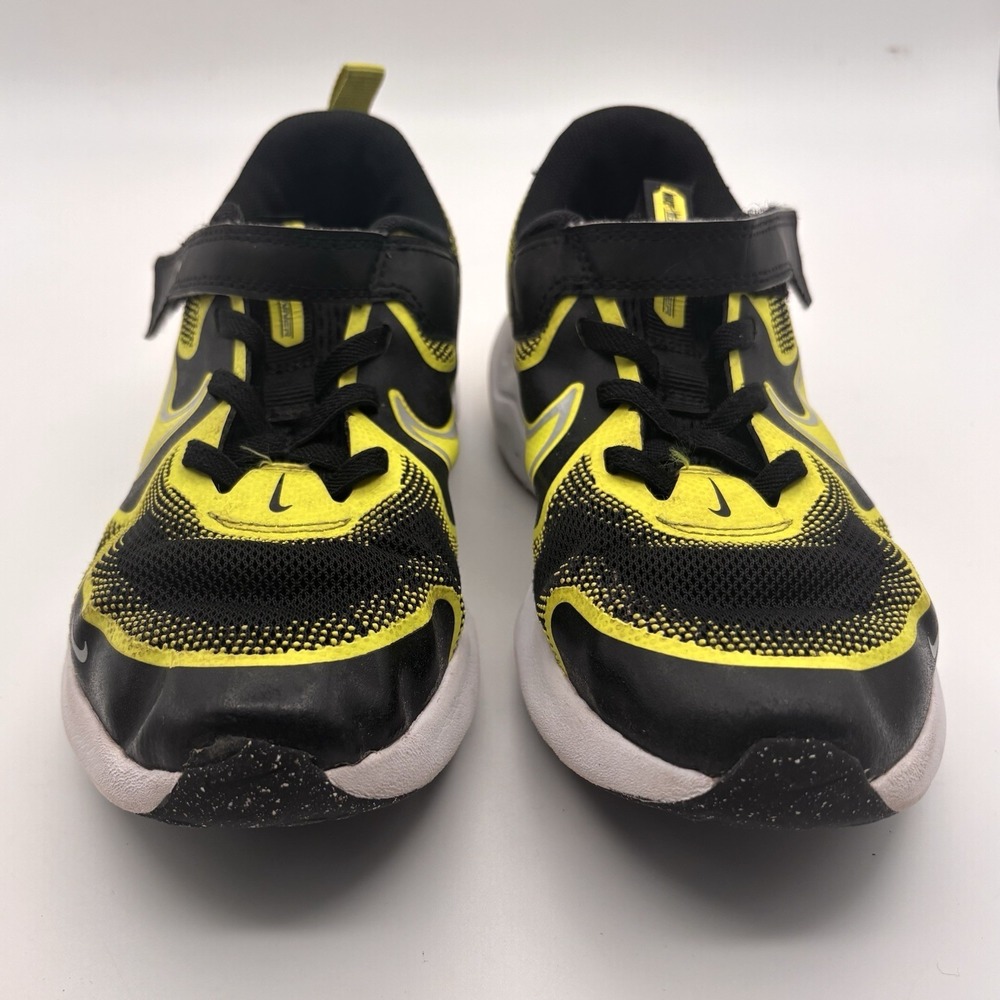 Nike Cosmic Runner Youth Tennis Shoes 2Y In Neon Green/ Black/ White - Picture 2 of 10